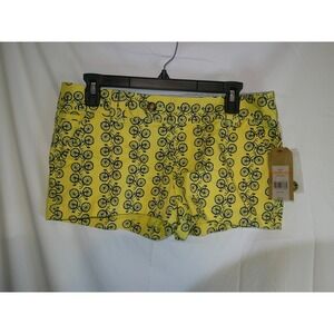 Red Camel Bike‎ Print Shorts Yellow Casual Everyday Shorts Size 7 NWT $36